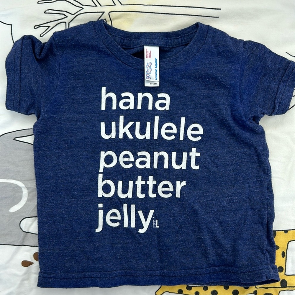 izzy & luke hana ukulele peanut butter jelly shirt